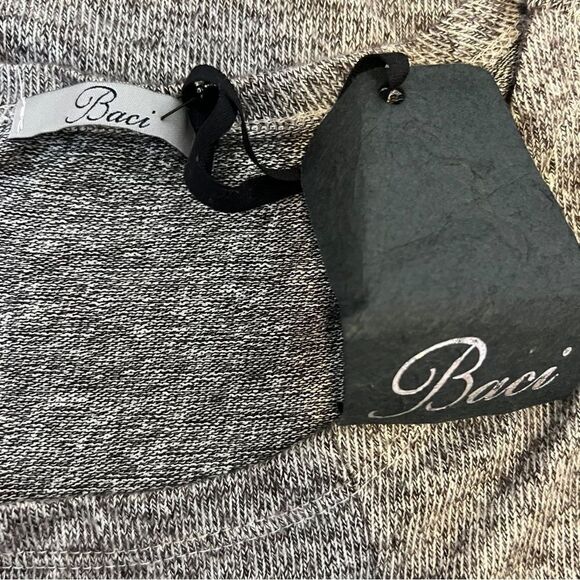 Baci Taupe Knit Sweater Tunic or Dress with Detached Cowl Neck. One Size. NWT! - Picture 11 of 13